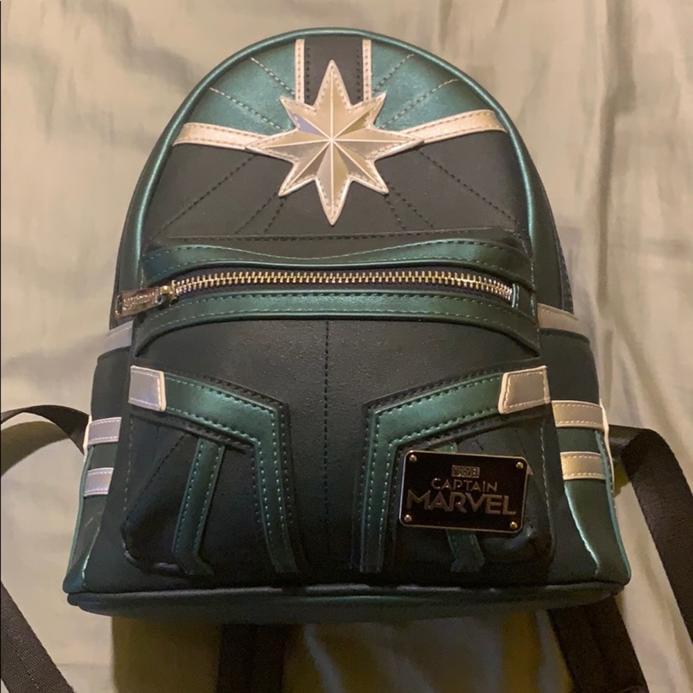 Loungefly Captain Marvel mini backpack and wallet!
